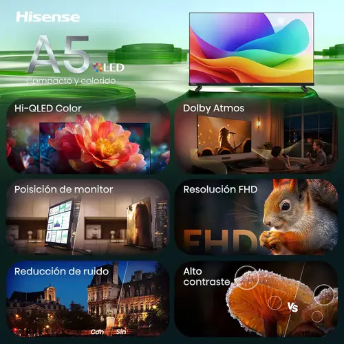 40A5S 101,6 cm (40") Full HD Smart TV Wifi Negro 250 cd / m² - Imagen 2