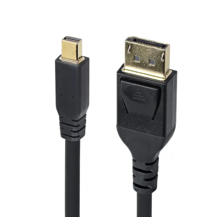 Cable Mini DisplayPort a DisplayPort 1.4 de 3m - 8K 60Hz - HBR3 - Adaptador MiniDP a DisplayPort - UHD 4K 120Hz - mDP a DP - Cable para Monitor DisplayPort