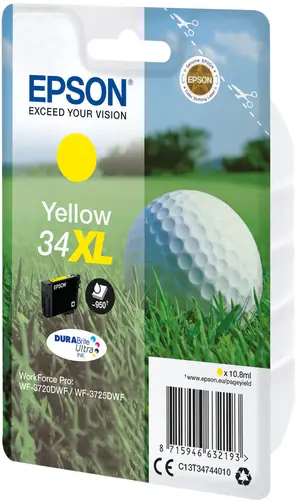 Golf ball Singlepack Yellow 34XL DURABrite Ultra Ink - Imagen 2
