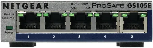 GS105E-200PES switch Gestionado L2/L3 Gigabit Ethernet (10/100/1000) Gris - Imagen 1