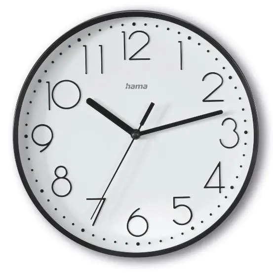 Salina Reloj de cuarzo Alrededor Negro, Blanco