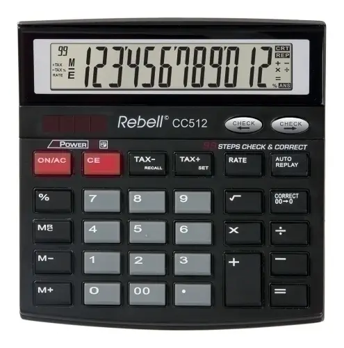 CALCULADORA SOBR.REBELL 12 DIG. CC512 BX