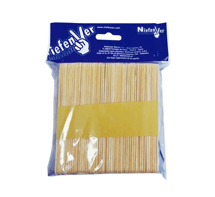 B.100 PALILLOS POLO NIEFENVER NATURAL 0700100