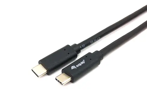 CABLE USB-C A USB-C 0,5M EQUIP 128348 TRANSFERENCIA 5G 3A COLOR NEGRO