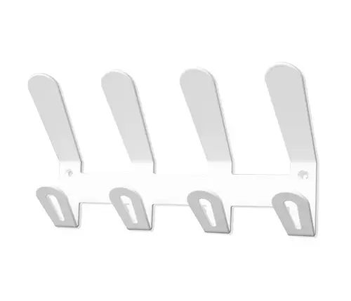 PERCHERO PARED EC/02 4 COLGADORES BLANCO