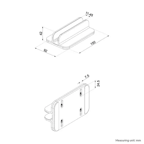 NSLS300SILVER Soporte para portátil 11-17" - universal - Imagen 12