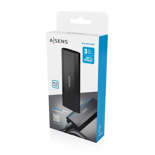 Caja Externa M.2 (NGFF) ASM2-028B NVMe a USB3.2 Gen2, Negra - Imagen 6