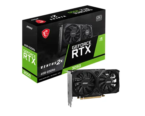 VENTUS GeForce RTX 3050 2X E 6G OC NVIDIA 6 GB GDDR6 - Imagen 1