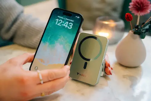 Charge 'n' Go Magnetic Wireless Polímero de litio 10000 mAh Cargador inalámbrico Negro - Imagen 4