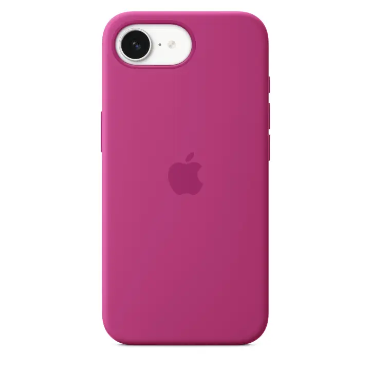 Funda de silicona para el iPhone 16e - Fucsia