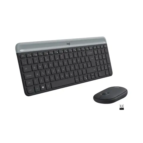 920-009198 teclado Ratón incluido Universal RF inalámbrico QWERTY Español Grafito - Imagen 7