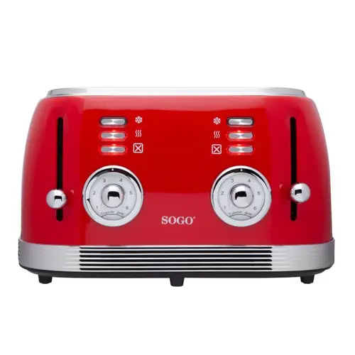TOS-SS-5465 tostadora 6 4 rebanada(s) Rojo - Imagen 1