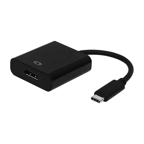 Conversor USB-C A DisplayPort, 4k@60Hz, USB C/M - DP/H, Negro, 15cm - Imagen 1