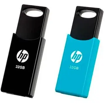 PENDRIVE HP 32GB USB 2.0 V212W NEGRO/AZUL PACK 2