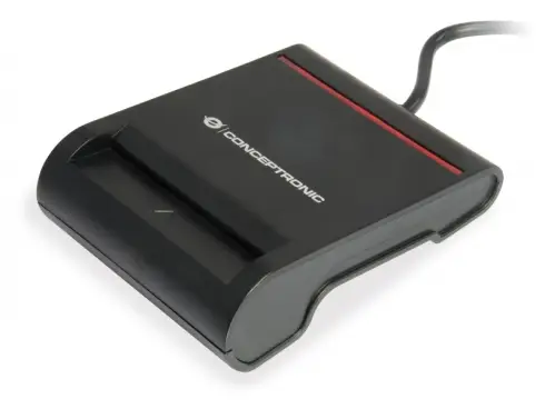 SCR01B lector de tarjeta inteligente USB USB 2.0 Negro