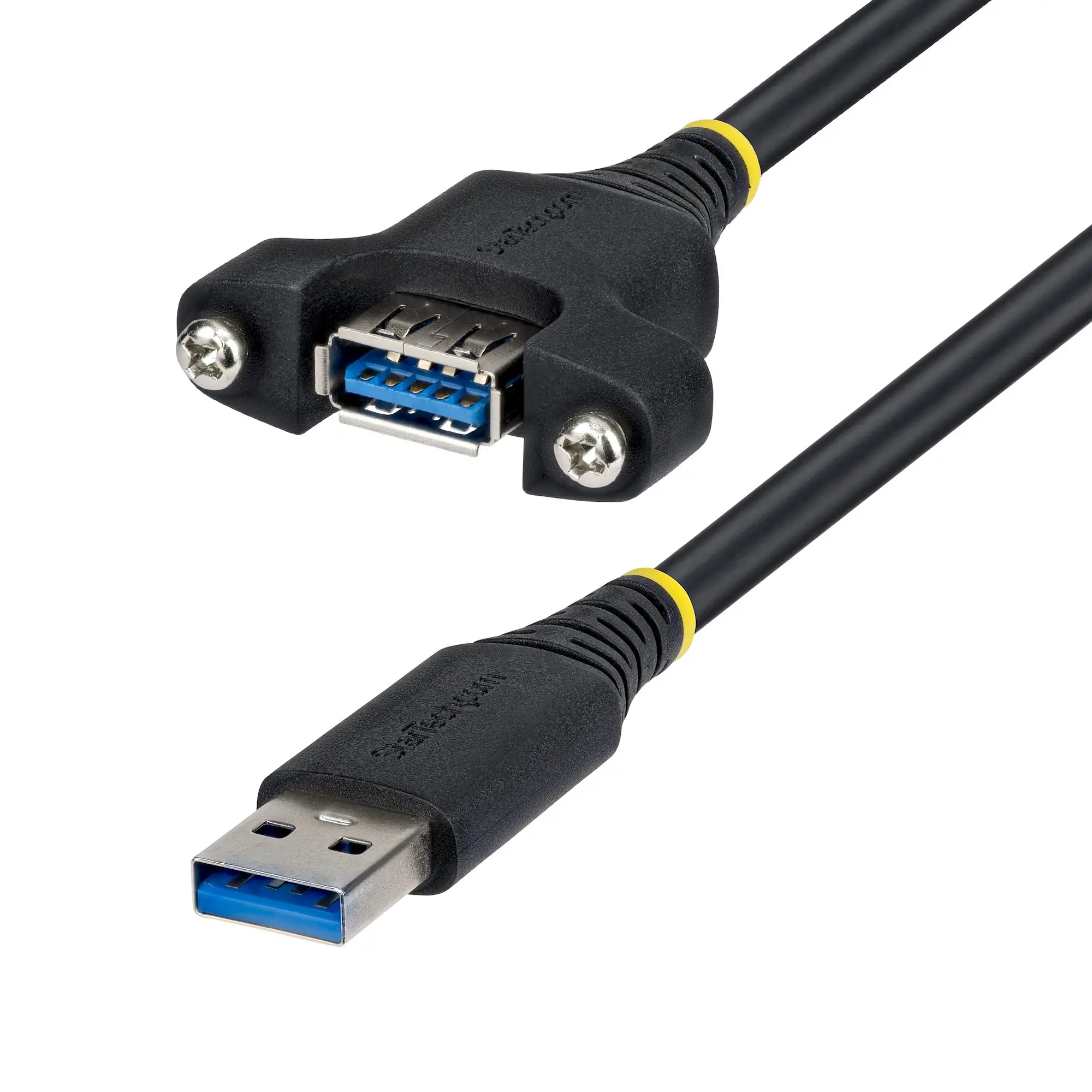 Cable de Montaje en Panel USB-A de 2m - Alargador USB Macho a Hem..