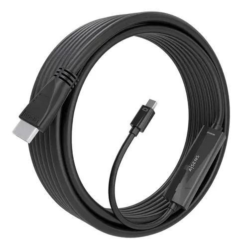 Cable conversor MINI DP a HDMI 4K@60Hz, MINI DP/M-HDMI/M, Negro, 5.0m - Imagen 2