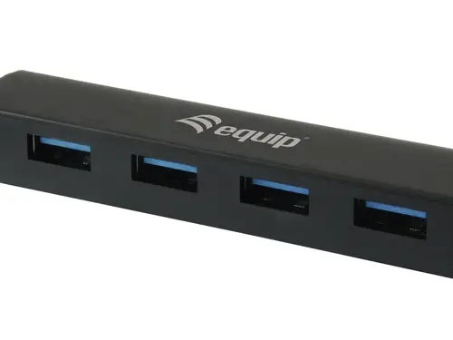 128953 hub de interfaz USB 3.2 Gen 1 (3.1 Gen 1) Type-A 5000 Mbit/s Negro - Imagen 4