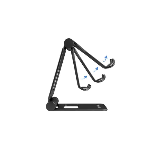 Soporte de sobremesa ajustable para teléfono / tablet hasta 10, Negro - Imagen 4