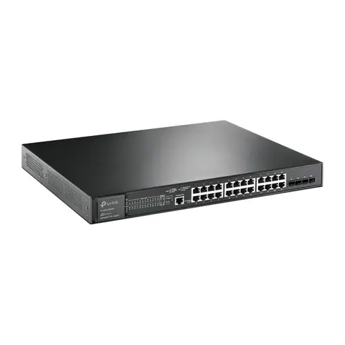 JetStream TL-SG3428XMP switch Gestionado L2+ Gigabit Ethernet (10/100/1000) Energía sobre Ethernet (PoE) 1U Negro - Imagen 2