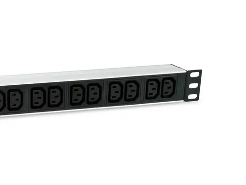 333318 unidad de distribución de energía (PDU) 12 salidas AC 1U Negro, Plata - Imagen 3