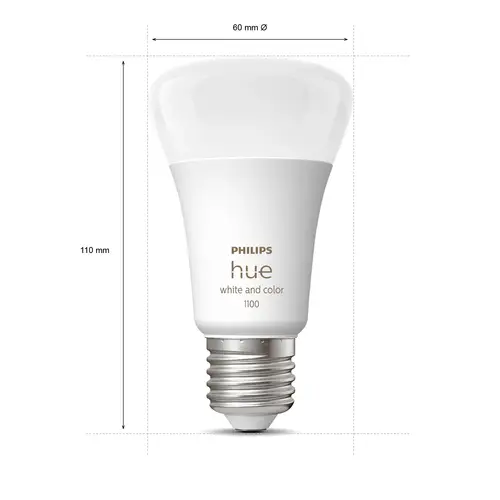 Hue White and Color ambiance Bombilla inteligente A60 - E27 - 1100 - Imagen 6