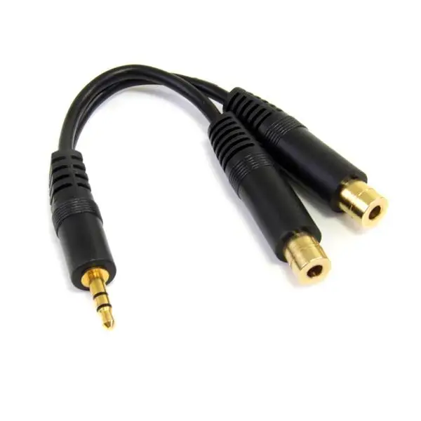 Cable 15cm Audio Splitter Divisor de Auriculares Mini-Jack 3,5mm ..