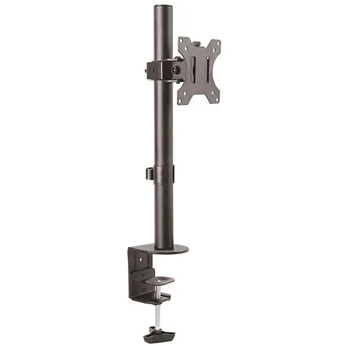Soporte de Escritorio para Monitor hasta 8kg con Montaje VESA - con Mástil de Servicio Pesado - Ergonómico y Altura Ajustable - Montaje en Escritorio mediante Abrazadera/Ojal - Imagen 1
