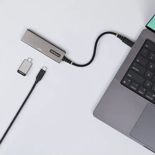 Hub USB-C de 4 Puertos - Ladrón Tipo C de 4 Puertos - PD de Carga de 100W - 10Gbps - 4x Puertos Tipo C - Aluminio Reciclado- Protección Contra Sobrecorriente - Para MacBook / Dell / iPad - Imagen 4