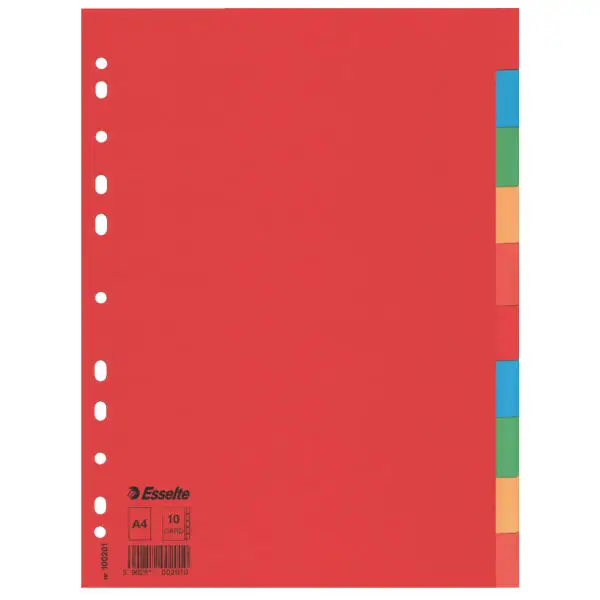 Multicoloured Card Dividers divisor Multicolor 1 pieza(s)