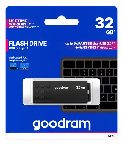 UME3 unidad flash USB 32 GB USB tipo A 3.2 Gen 1 (3.1 Gen 1) Negro - Imagen 6