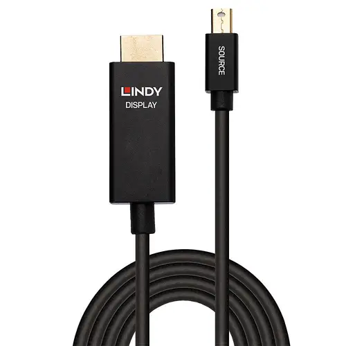 40922 adaptador de cable de vídeo 2 m Mini DisplayPort HDMI tipo A (Estándar) Negro - Imagen 2