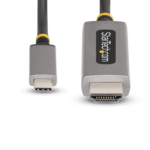 136B-USBC-HDMI213M adaptador de cable de vídeo 3 m USB Tipo C HDMI tipo A (Estándar) Gris - Imagen 5