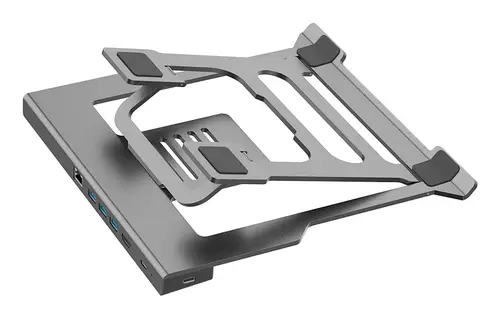 ATRILDOCK ALUMINIO USB-C A HDMI 4K/3xUSB-A/PD 100W/SD/MICROSD/RJ45 PC/MAC - Imagen 2