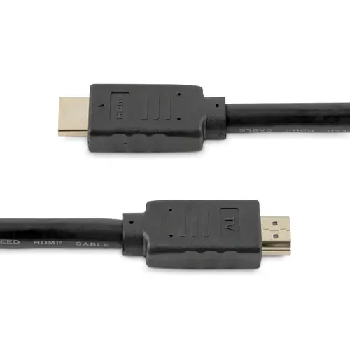 Cable de 10 metros HDMI con ethernet de alta velocidad Activo 4K de 60Hz - Cable HDMI CL2 para Instalación en Pared - Cable UHD Largo Durable - HDR de 18Gbps - Negro - Imagen 3