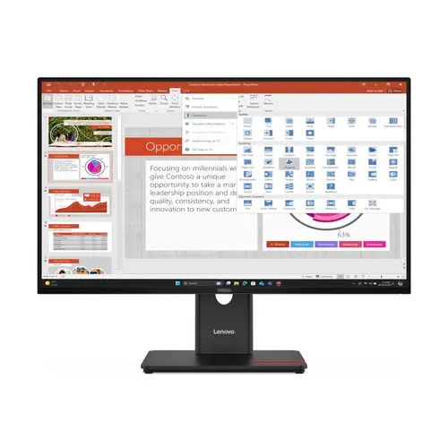 ThinkVision T27-40 LED display 68,6 cm (27") 1920 x 1080 Pixeles Full HD Negro - Imagen 1