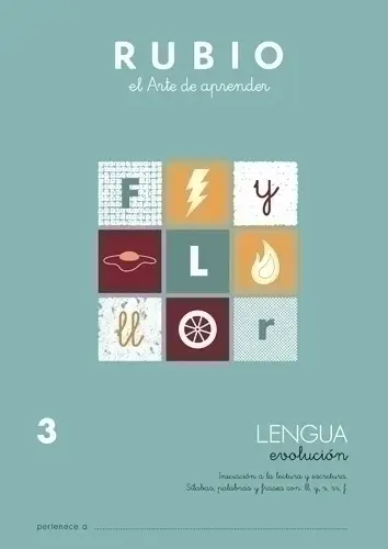 CUADERNO RUBIO A4 LENGUA EVOLUCION 3 - Pack de 10 unidades