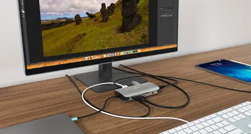 Metal USB-C Travel Nano Dock HDMI/VGA with LAN + Power Delivery 100 W - Imagen 9