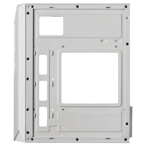 MC-S1, Caja PC Compacta Gaming Micro-ATX, Iluminación ARGB 12 Modos, Ventilador FRGB, Ventana Lateral Completa RGB, Blanco - Imagen 6