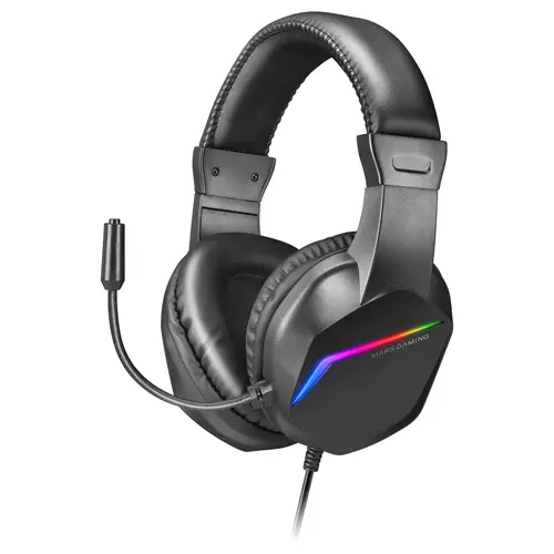 MH122 Negro, Cascos Gaming FRGB Over Ear con Micrófono, Sonido HiFi, Cancelación de Sonido, Ultraligeros, PS4 PS5 Xbox Switch Tablet Windows Mac - Imagen 1