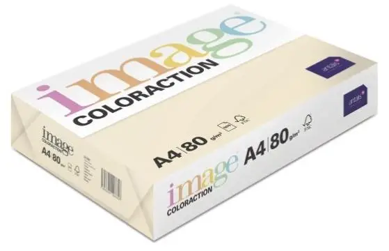 IMAGE COLORACTION PAPEL REPROGRÁFICO DIN A4 80GR PAQUETE 500H DUNE/SALMÓN ARENA -5U-