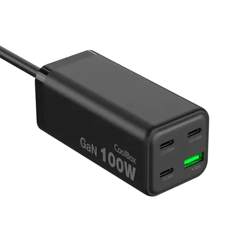 ESTACION CARGA USB 100W GAN C+C+C+A SOBREMESA - Imagen 3
