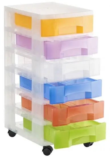 1006R SU TL cajonera para oficina Transparente, Blanco Polipropil..