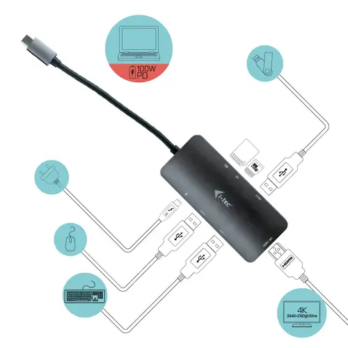 Metal USB-C Nano Dock 4K HDMI + Power Delivery 100 W - Imagen 4