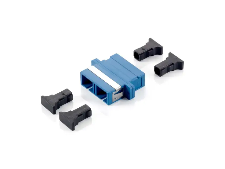 156131 adaptador de fibra óptica SC 12 pieza(s) Azul
