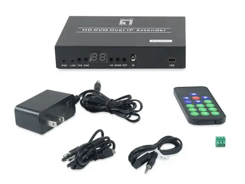 HVE-6701T extensor audio/video Transmisor de señales AV Negro - Imagen 3