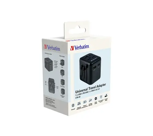 49544 adaptador de enchufe eléctrico Universal Negro - Imagen 7