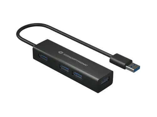 HUBBIES06B hub de interfaz USB 3.2 Gen 1 (3.1 Gen 1) Type-A 5000 Mbit/s Negro - Imagen 3