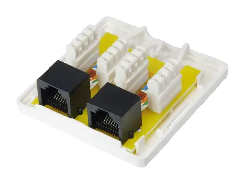 235214 caja de tomacorriente RJ-45 Blanco - Imagen 3