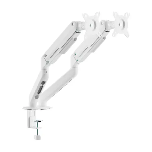 Soporte de Mesa Eco Contrapeso Giratorio e Inclinable para Monitor/TV 9kg (3 PIVOTES, 2 BRAZOS) de 17-32, Blanco - Imagen 3